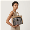 Jason Wu Designer Leather Satchel with Exotic Genuine Watersnake Panels, Convertible Top Handle Crossbody Bag