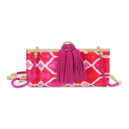 isti Starland Velvet Frame Clutch