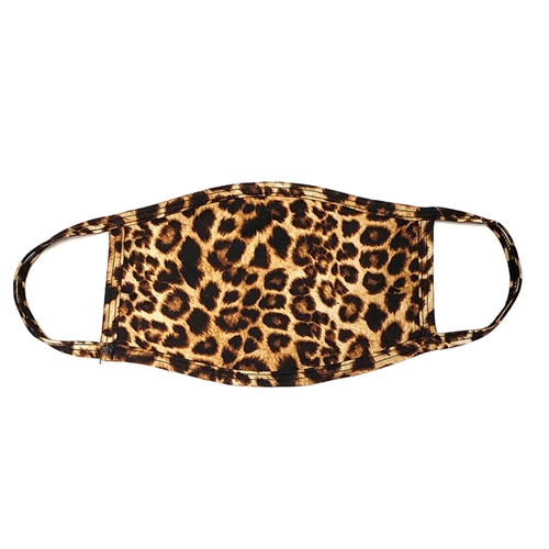Leopard Print 3 Layer Reusable Face Covering