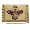 Mary Frances Buzzed Queen Bee Beaded Convertible Clutch Crossbody