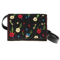 Mary Frances Buds Forever Floral Beaded Convertible Belt Bag Crossbody