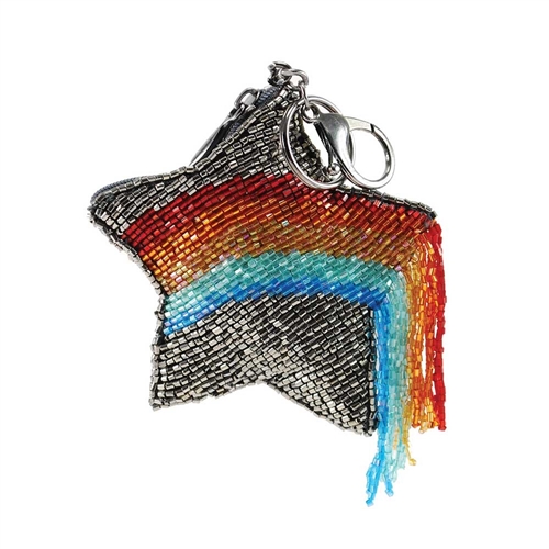 Mary Frances When You Wish Rainbow Star Zip Coin Purse