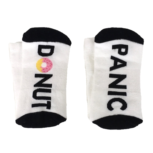 Donut Panic Novelty Crew Socks