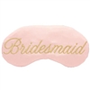 Sleepy Cottage Bride Gold Script Satin Sleep Mask
