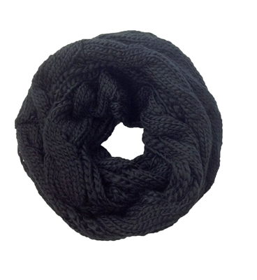 Cable Knit Infinity Scarf