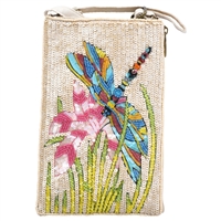 In Spring Dragonfly Club Bag Beaded Phone Convertible Crossbody, Multi