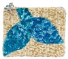 Mermaid Tail Essential Pouch Beaded Zip Card Case  Coin Purse