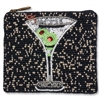 Dirty Martini Essential Pouch Beaded Zip Card Case Coin Purse