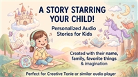 Personalized Audio Stories for Kids | Custom Creative Tonie Stories Custom kids MP3 audio stories for school mornings, getting ready, and drop-off routines.