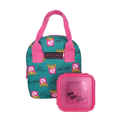 Betsey Johnson Fri-Yay French Fries Insulated Lunch Tote