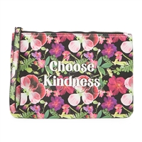 Betsey Johnson Choose Kindness Floral Print Wristlet