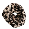 Top It Off Leopard Print Sherpa Fleece Infinity Scarf