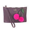 Kate Spade On Purpose Cherry Leather Mini Wristlet