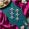 Kate Spade Ice Queen Crystal Chandelier Earrings silver tone linear drop earrings with cascading clear marquise and oval shaped crystals arranged in floral inspired clusters.