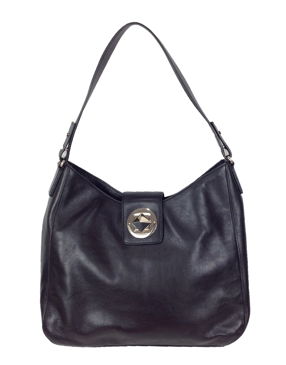 Kate Spade New York Pebbled Leather Hobo Shoulder Handbag Purse Brown | eBay
