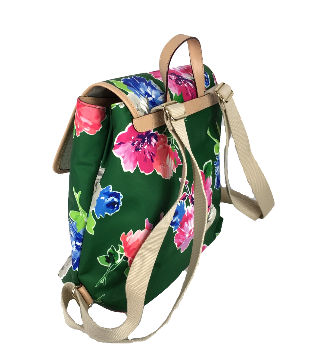 Kate Spade Kennedy Park Spring Blooms Neko Backpack, Sprout  display picture 2