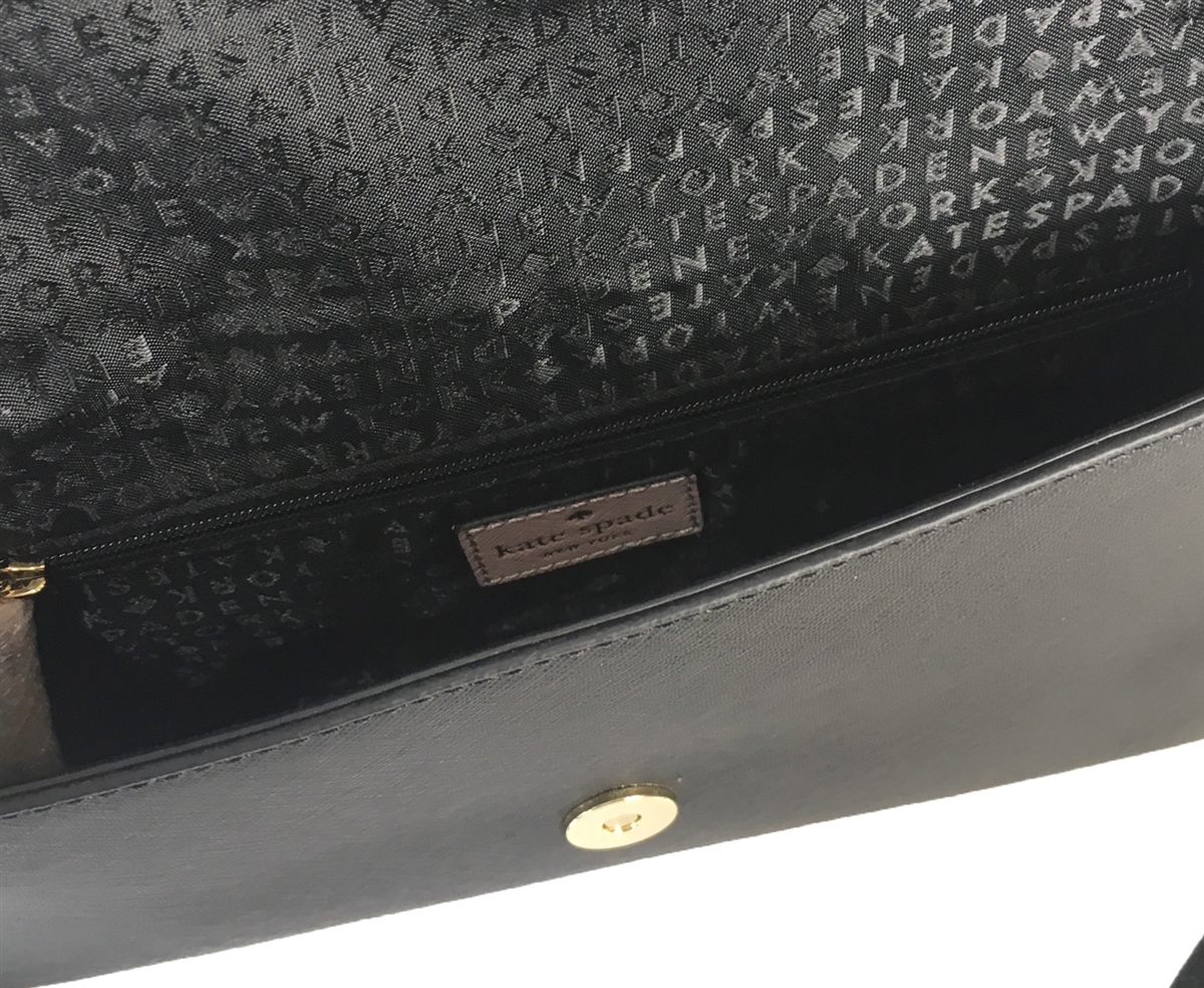 Veronique Black Leather Tote Bag