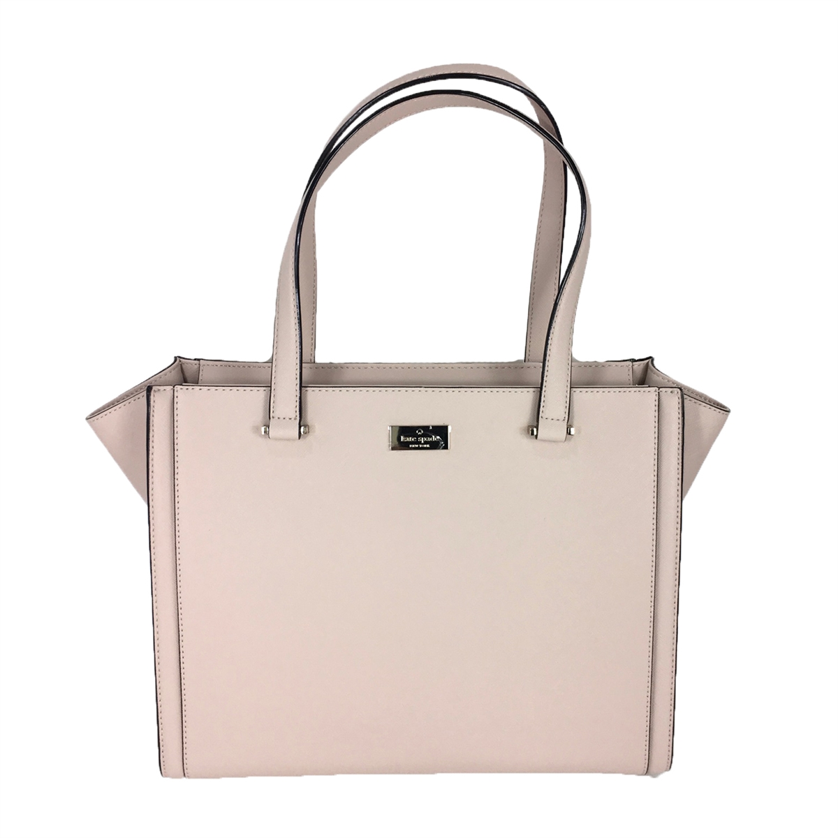 Kate Spade New York Airel Cove Street Saffiano Leather Beige Tote