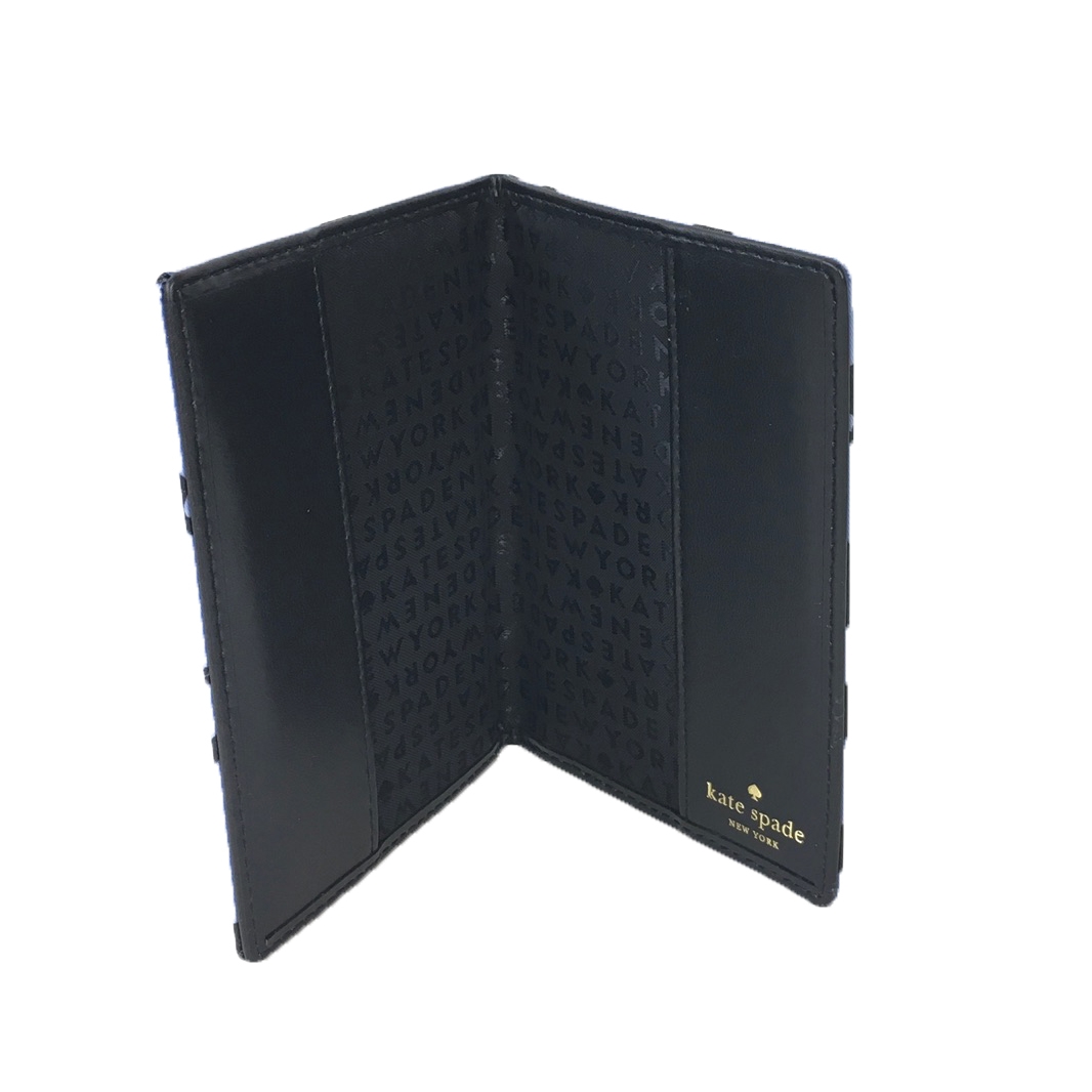 Kate Spade Polka Dot Passport Holder, Black /Cream display picture 1