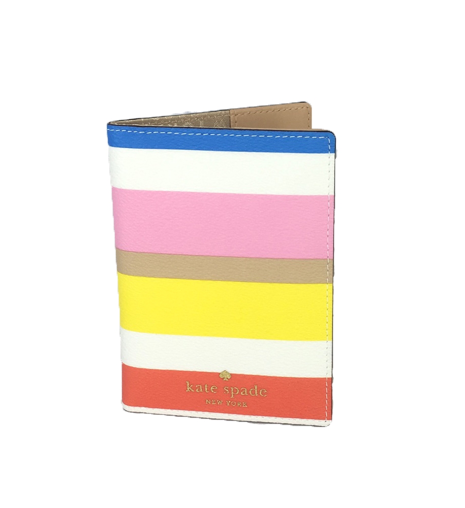 Kate Spade Eden Street Passport Holder, Dune Stripe display picture 1