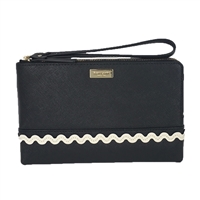 Kate Spade Saffiano Leather Ric Rac Leoni Wristlet