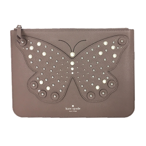 Kate Spade Pearl Embellished Butterfly Gia Clutch
