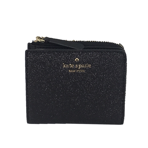 Kate Spade Joeley Glitter Small Zip Bi-Fold Wallet Boxed