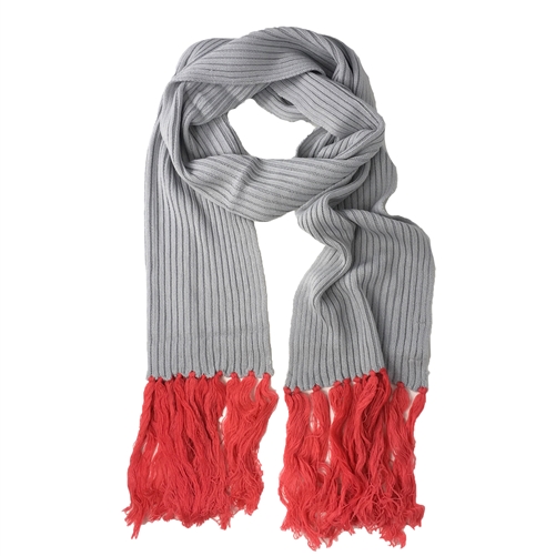 La Fiorentina Colorblocked Log Fringe Scarf