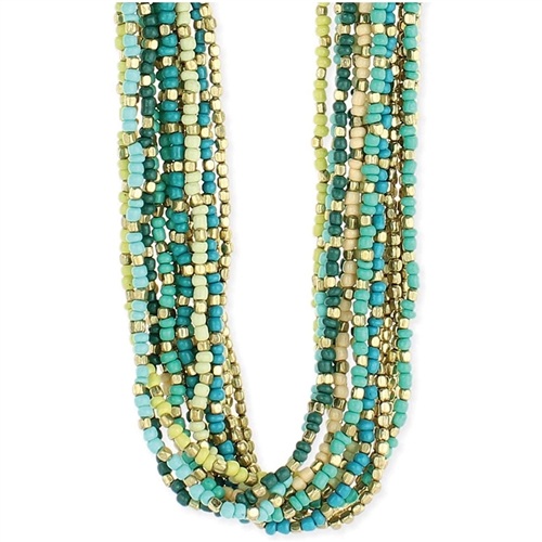 Zad Jewelry Halona Multi Layer Beaded Necklace