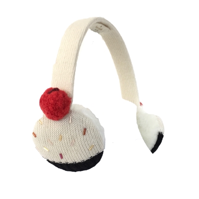 Kate Spade Cupcake Faux Fur Earmuffs display picture 1
